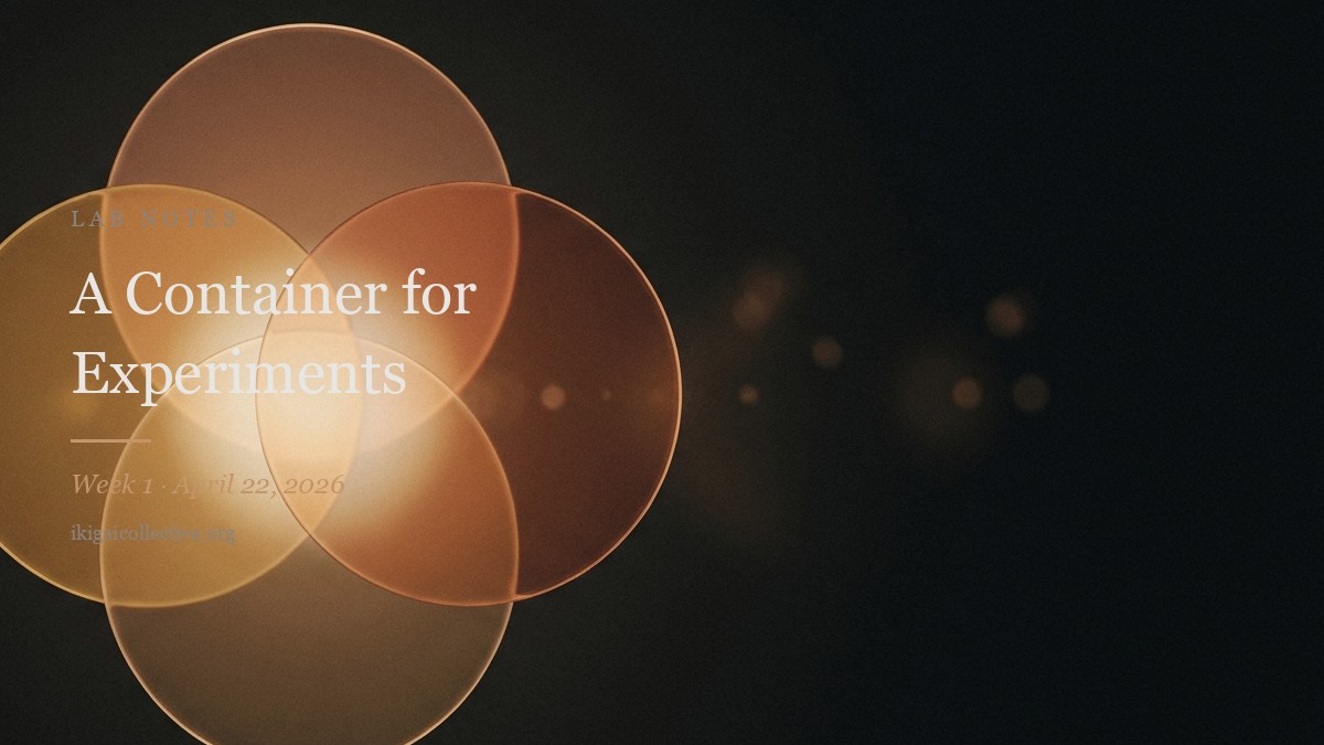 A Container for Experiments — Lab Notes cover