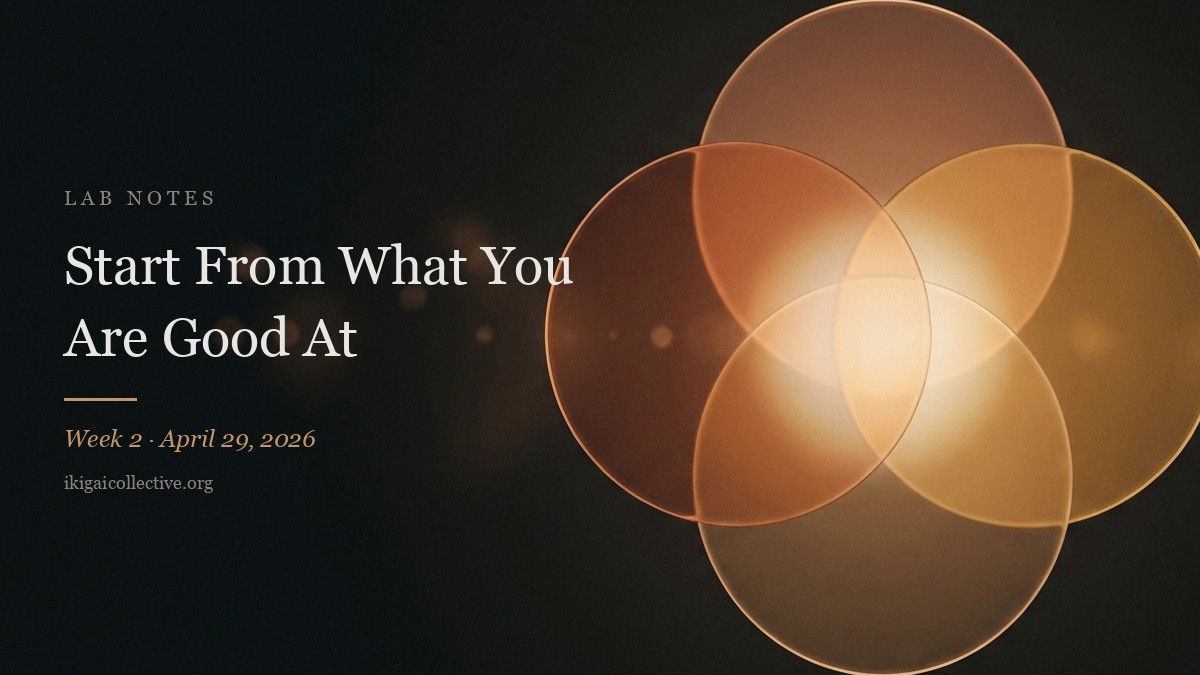 Start From What You Are Good At — Lab Notes cover