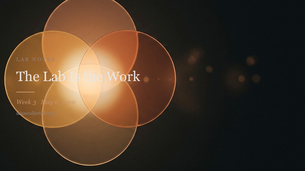 The Lab Is the Work — Lab Notes cover