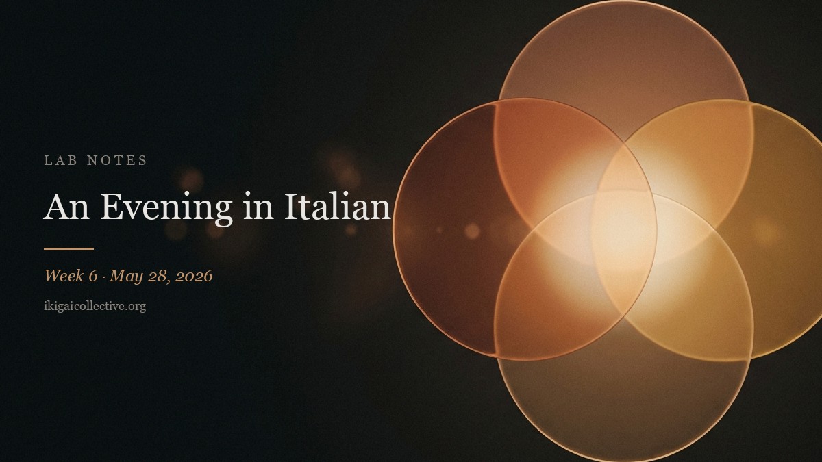 An Evening in Italian — Lab Notes cover