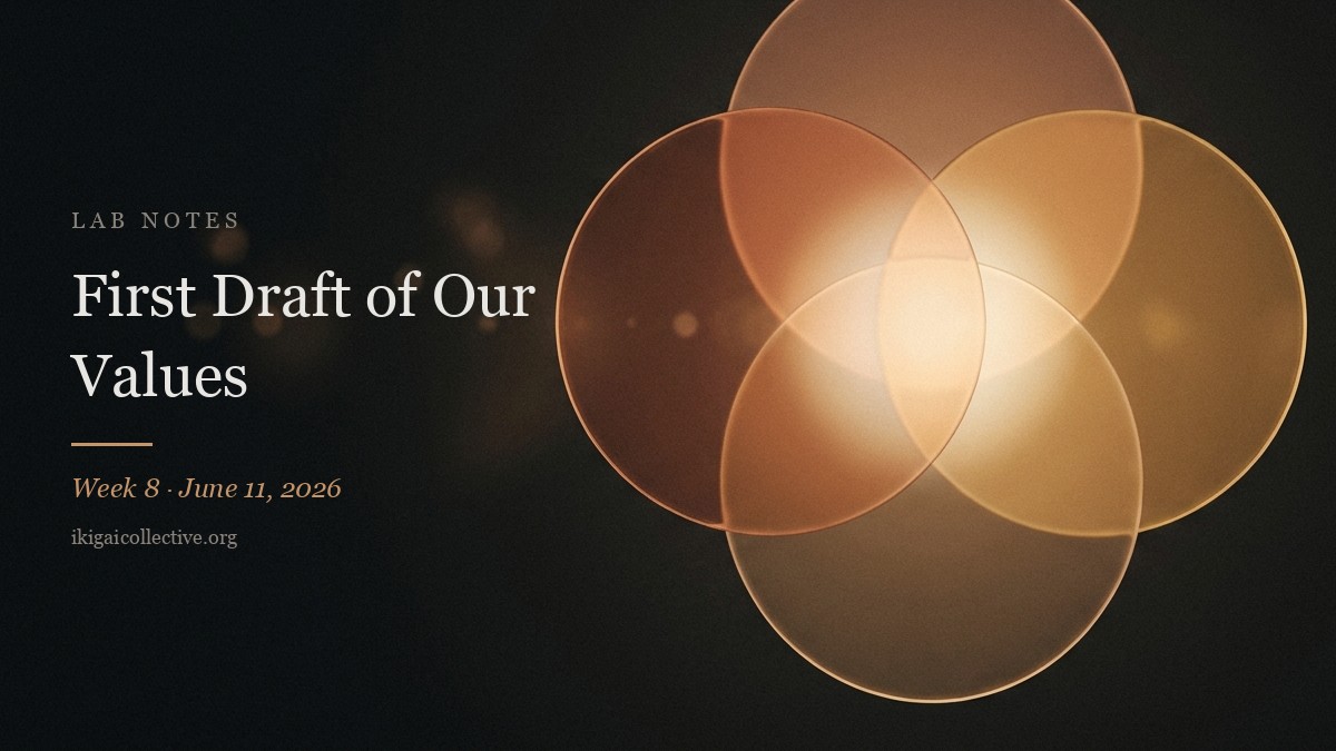 First Draft of Our Values — Lab Notes cover