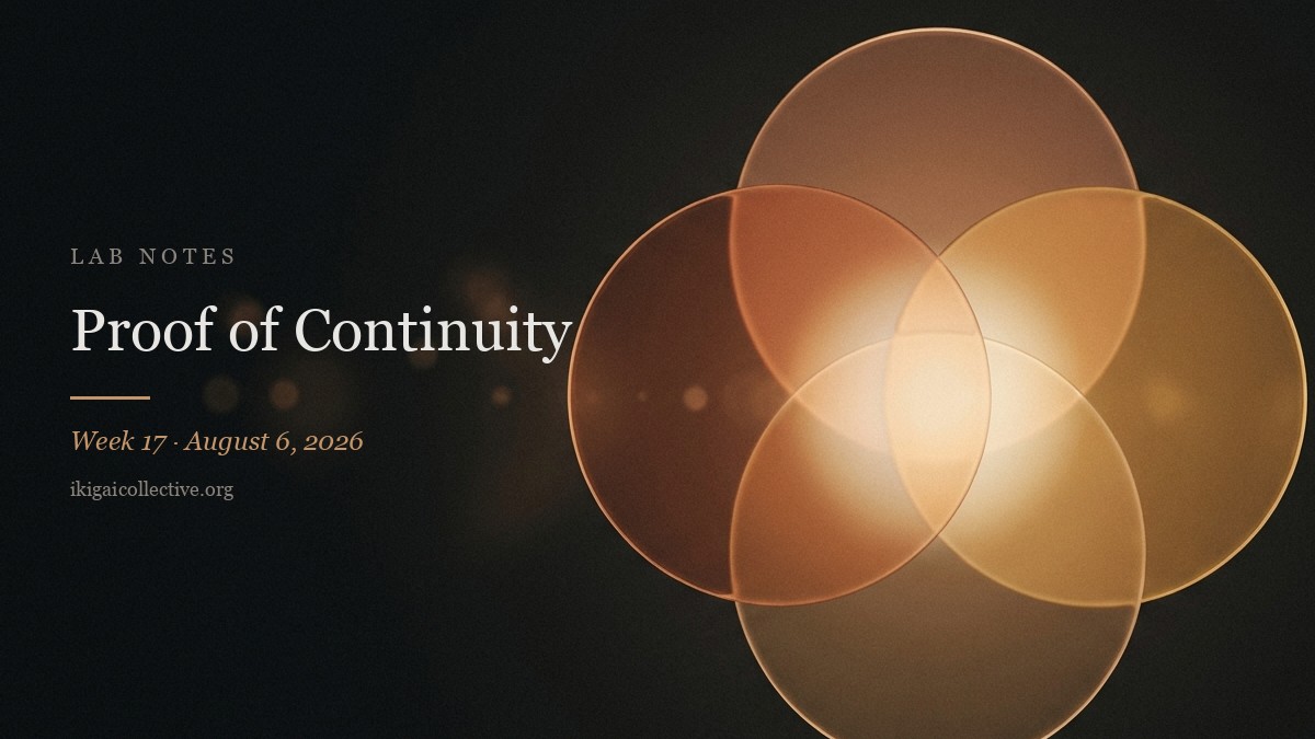 Proof of Continuity — Lab Notes cover