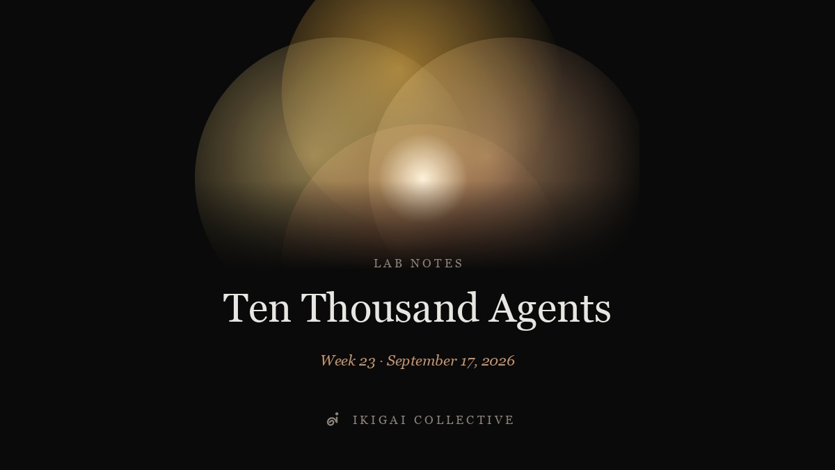 Ten Thousand Agents — Lab Notes cover